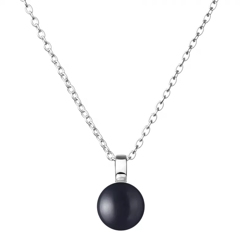 Gaura Pearls Silberkette - schwarz, 39-44 cm, 925 Silber Gaura Pearls Silberkette - schwarz, 39-44 cm, 925 Silber