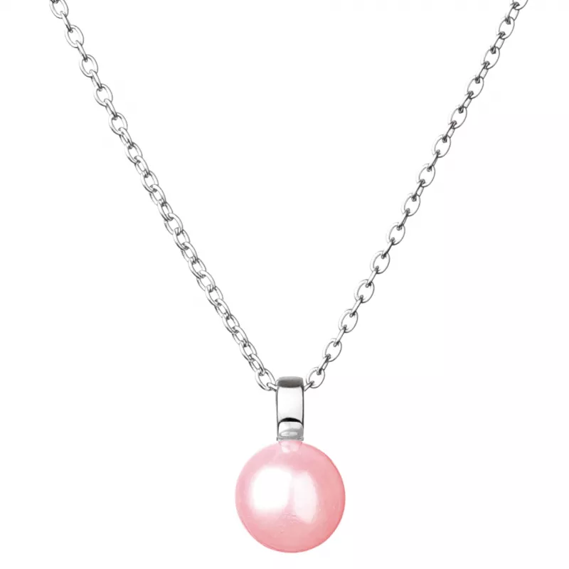 Gaura Pearls Silberkette - lavendel, 39-44 cm, 925 Silber