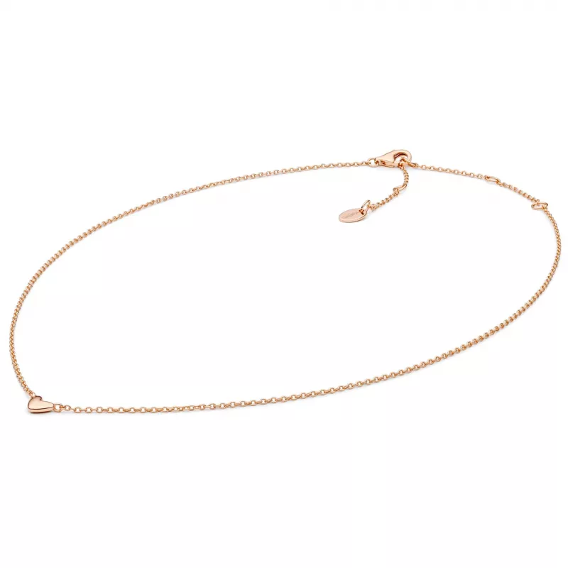Gaura Pearls Halskette - Herzchen, 38-45 cm, 585 Roségold plattiert Gaura Pearls Halskette - Herzchen, 38-45 cm, 585 Roségold plattiert