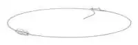 Filigrane moderne Silberkette natürliche Perlen weiß rund 5-5.5 mm, 40 cm, Verschluss variierbar, Gaura Pearls, Estland