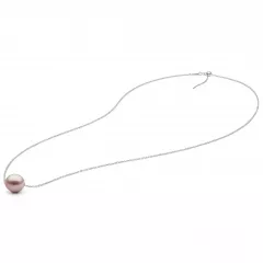 Gaura Pearls Silberkette - 38-45 cm, 585 Roségold plattiert